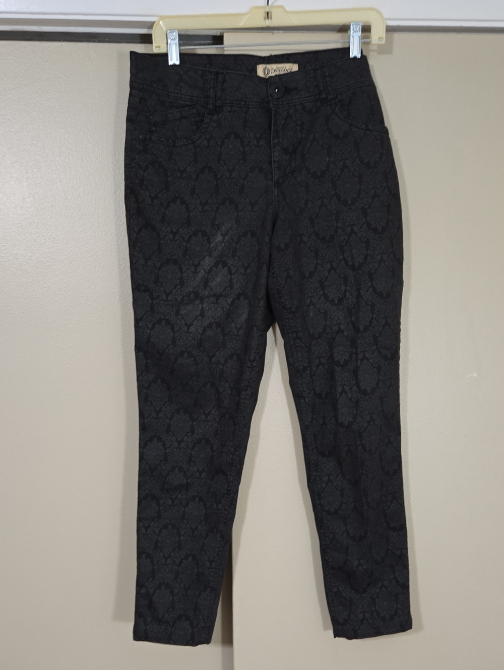 Democracy Black Patterned Justice Jeggings Size 14